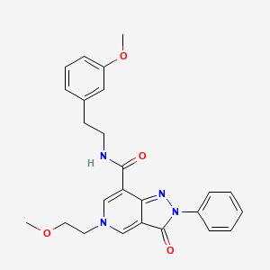 5-(2-methoxyethyl)-N-(3-methoxyphenethyl)-3-oxo-2-phenyl-3,5-dihydro-2H-pyrazolo[4,3-c]pyridine-7-carboxamide