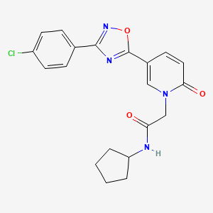 2-(1,3-benzodioxol-5-yl)-7-(4-chlorophenyl)imidazo[1,2-a]pyrazin-8(7H)-one