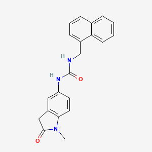 molecular formula C21H19N3O2 B2838191 1-(1-Methyl-2-oxoindolin-5-yl)-3-(naphthalen-1-ylmethyl)urea CAS No. 1171828-35-5