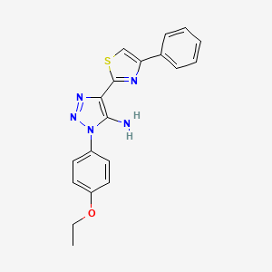 1-(4-ethoxyphenyl)-4-(4-phenyl-1,3-thiazol-2-yl)-1H-1,2,3-triazol-5-amine