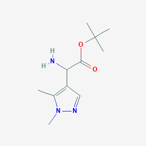 Tert-butyl 2-amino-2-(1,5-dimethylpyrazol-4-yl)acetate