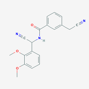 molecular formula C19H17N3O3 B2838218 N-[氰基-(2,3-二甲氧基苯基)甲基]-3-(氰基甲基)苯甲酰胺 CAS No. 1436133-44-6