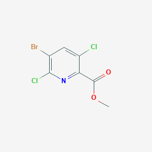 molecular formula C7H4BrCl2NO2 B2838222 Methyl 5-bromo-3,6-dichloropicolinate CAS No. 1820664-86-5