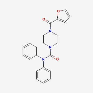 4-(furan-2-carbonyl)-N,N-diphenylpiperazine-1-carboxamide