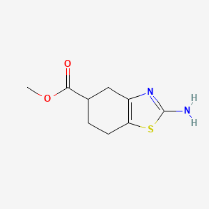 molecular formula C9H12N2O2S B2838248 Methyl 2-amino-4,5,6,7-tetrahydro-1,3-benzothiazole-5-carboxylate CAS No. 1909348-03-3