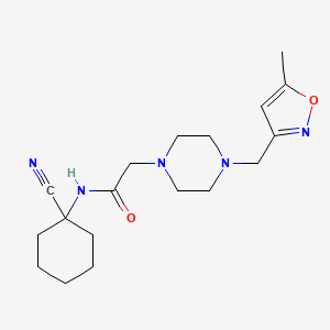 N-(1-cyanocyclohexyl)-2-{4-[(5-methyl-1,2-oxazol-3-yl)methyl]piperazin-1-yl}acetamide