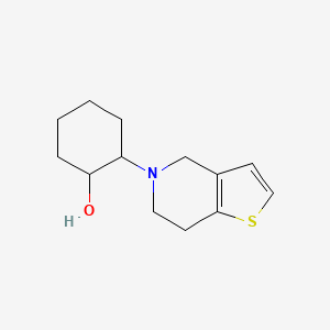 2-{4H,5H,6H,7H-thieno[3,2-c]pyridin-5-yl}cyclohexan-1-ol
