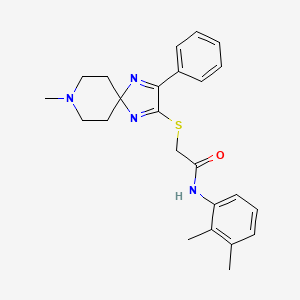N-(2,3-dimethylphenyl)-2-((8-methyl-3-phenyl-1,4,8-triazaspiro[4.5]deca-1,3-dien-2-yl)thio)acetamide