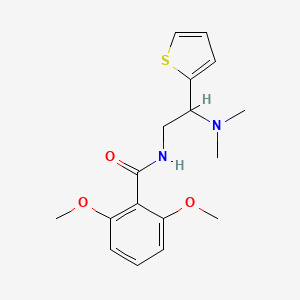 N-(2-(dimethylamino)-2-(thiophen-2-yl)ethyl)-2,6-dimethoxybenzamide