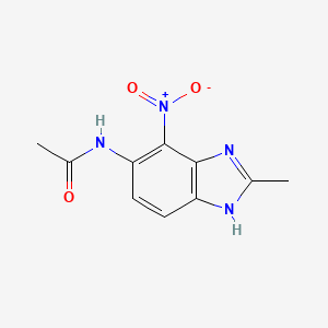 N-(2-methyl-7-nitro-1H-benzimidazol-6-yl)acetamide