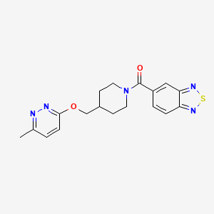 2,1,3-Benzothiadiazol-5-yl-[4-[(6-methylpyridazin-3-yl)oxymethyl]piperidin-1-yl]methanone