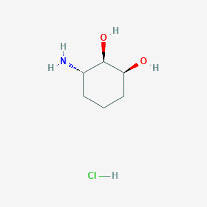 (1S,2R,3S)-3-Aminocyclohexane-1,2-diol;hydrochloride