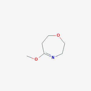 molecular formula C6H11NO2 B2838300 5-Methoxy-2,3,6,7-tetrahydro-1,4-oxazepine CAS No. 384330-36-3