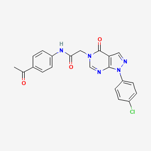 N-(4-acetylphenyl)-2-(1-(4-chlorophenyl)-4-oxo-1H-pyrazolo[3,4-d]pyrimidin-5(4H)-yl)acetamide