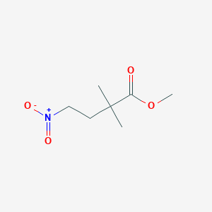 molecular formula C7H13NO4 B2838327 Methyl 2,2-dimethyl-4-nitrobutanoate CAS No. 2413896-20-3