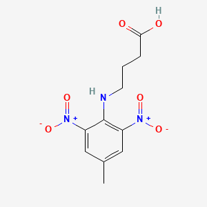molecular formula C11H13N3O6 B2838331 4-(4-Methyl-2,6-dinitroanilino)butanoic acid CAS No. 866156-00-5