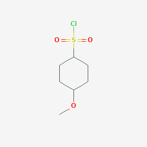 molecular formula C7H13ClO3S B2838336 4-Methoxycyclohexane-1-sulfonyl chloride CAS No. 1565980-23-5