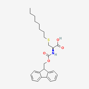 molecular formula C26H33NO4S B2838346 Fmoc-Cys(Octyl)-OH CAS No. 210883-65-1