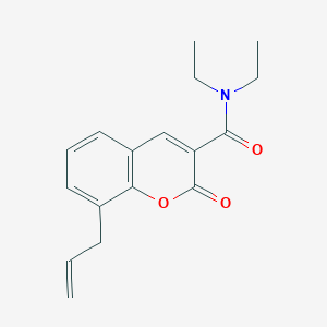 molecular formula C17H19NO3 B2838348 8-allyl-N,N-diethyl-2-oxo-2H-chromene-3-carboxamide CAS No. 312756-46-0