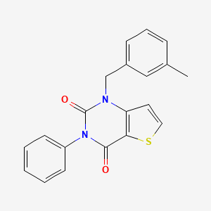 molecular formula C20H16N2O2S B2838349 1-(3-methylbenzyl)-3-phenylthieno[3,2-d]pyrimidine-2,4(1H,3H)-dione CAS No. 912802-58-5