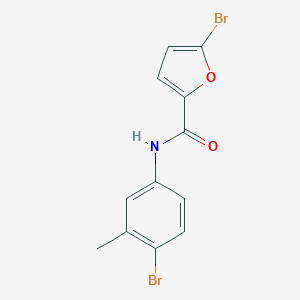 molecular formula C12H9Br2NO2 B283838 5-bromo-N-(4-bromo-3-methylphenyl)furan-2-carboxamide 