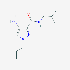 molecular formula C11H20N4O B2838390 4-amino-N-(2-methylpropyl)-1-propyl-1H-pyrazole-3-carboxamide CAS No. 2101196-45-4