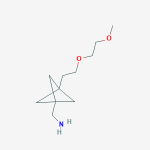 [3-[2-(2-Methoxyethoxy)ethyl]-1-bicyclo[1.1.1]pentanyl]methanamine