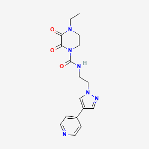 4-ethyl-2,3-dioxo-N-{2-[4-(pyridin-4-yl)-1H-pyrazol-1-yl]ethyl}piperazine-1-carboxamide