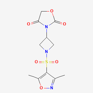 3-(1-((3,5-Dimethylisoxazol-4-yl)sulfonyl)azetidin-3-yl)oxazolidine-2,4-dione