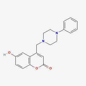 6-Hydroxy-4-[(4-phenylpiperazin-1-yl)methyl]chromen-2-one