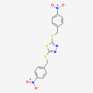 2,5-Bis[(4-nitrobenzyl)thio]-1,3,4-thiadiazole