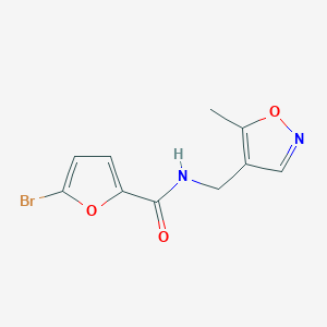molecular formula C10H9BrN2O3 B2838468 5-bromo-N-((5-methylisoxazol-4-yl)methyl)furan-2-carboxamide CAS No. 2034404-10-7