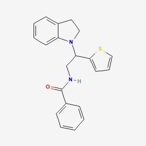 N-(2-(indolin-1-yl)-2-(thiophen-2-yl)ethyl)benzamide