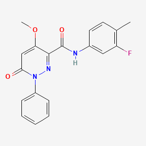 N-(3-fluoro-4-methylphenyl)-4-methoxy-6-oxo-1-phenyl-1,6-dihydropyridazine-3-carboxamide