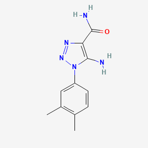 5-amino-1-(3,4-dimethylphenyl)-1H-1,2,3-triazole-4-carboxamide