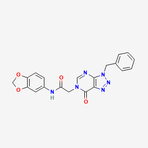 N-(1,3-benzodioxol-5-yl)-2-(3-benzyl-7-oxotriazolo[4,5-d]pyrimidin-6-yl)acetamide