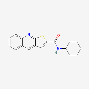 N-cyclohexylthieno[2,3-b]quinoline-2-carboxamide