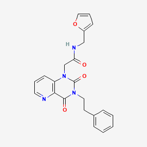 2-(2,4-dioxo-3-phenethyl-3,4-dihydropyrido[3,2-d]pyrimidin-1(2H)-yl)-N-(furan-2-ylmethyl)acetamide