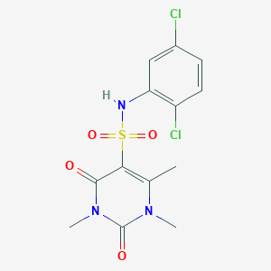 N-(2,5-dichlorophenyl)-1,3,4-trimethyl-2,6-dioxopyrimidine-5-sulfonamide