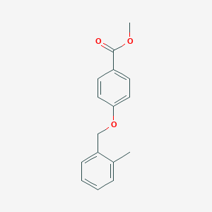 molecular formula C16H16O3 B283850 Methyl 4-[(2-methylphenyl)methoxy]benzoate 