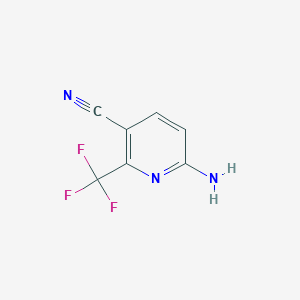 molecular formula C7H4F3N3 B2838546 6-Amino-2-(trifluoromethyl)pyridine-3-carbonitrile CAS No. 1233243-98-5
