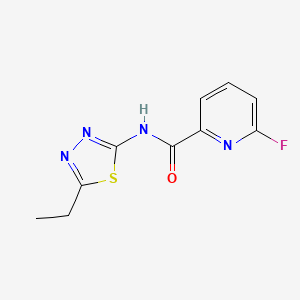 molecular formula C10H9FN4OS B2838557 N-(5-ethyl-1,3,4-thiadiazol-2-yl)-6-fluoropyridine-2-carboxamide CAS No. 1808650-51-2