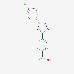 molecular formula C16H11ClN2O3 B283856 Methyl 4-[3-(4-chlorophenyl)-1,2,4-oxadiazol-5-yl]benzoate 