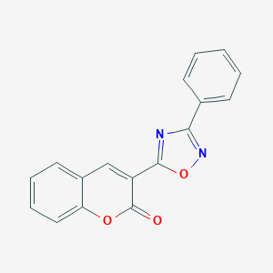 molecular formula C17H10N2O3 B283858 3-(3-phenyl-1,2,4-oxadiazol-5-yl)-2H-chromen-2-one 