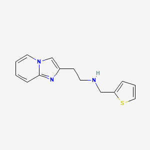 molecular formula C14H15N3S B2838583 (2-Imidazo[1,2-a]pyridin-2-ylethyl)(2-thienylmethyl)amine CAS No. 1092292-65-3
