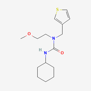molecular formula C15H24N2O2S B2838590 3-环己基-1-(2-甲氧基乙基)-1-(噻吩-3-基甲基)脲 CAS No. 1219914-08-5
