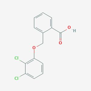 molecular formula C14H10Cl2O3 B2838593 2-[(2,3-Dichlorophenoxy)methyl]benzoic acid CAS No. 938124-26-6