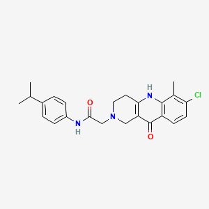 molecular formula C24H26ClN3O2 B2838632 N-(3-甲氧基苄基)-3-甲基-1-氧代-2-[4-(三氟甲氧基)苯基]-1,2,3,4-四氢异喹啉-3-基)甲酰胺 CAS No. 1251706-13-4