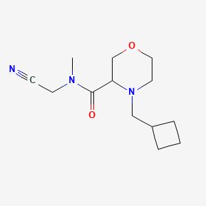 B2838646 N-(Cyanomethyl)-4-(cyclobutylmethyl)-N-methylmorpholine-3-carboxamide CAS No. 2223743-18-6