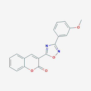 molecular formula C18H12N2O4 B283867 3-[3-(3-methoxyphenyl)-1,2,4-oxadiazol-5-yl]-2H-chromen-2-one 